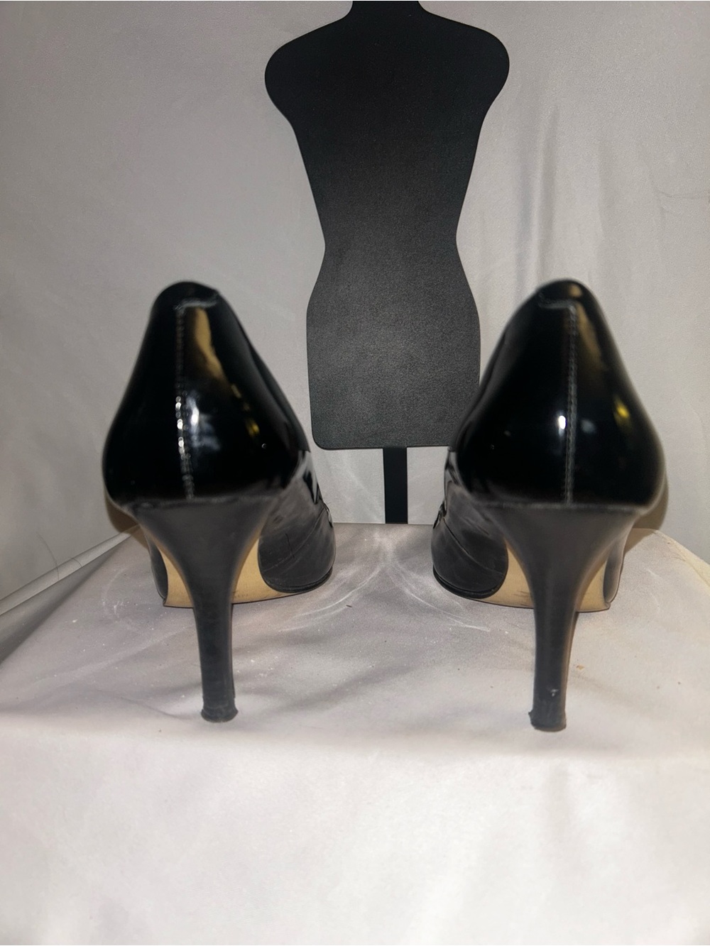 Nine West Black Patent Pointed-Toe Pumps - Picture 6 of 8